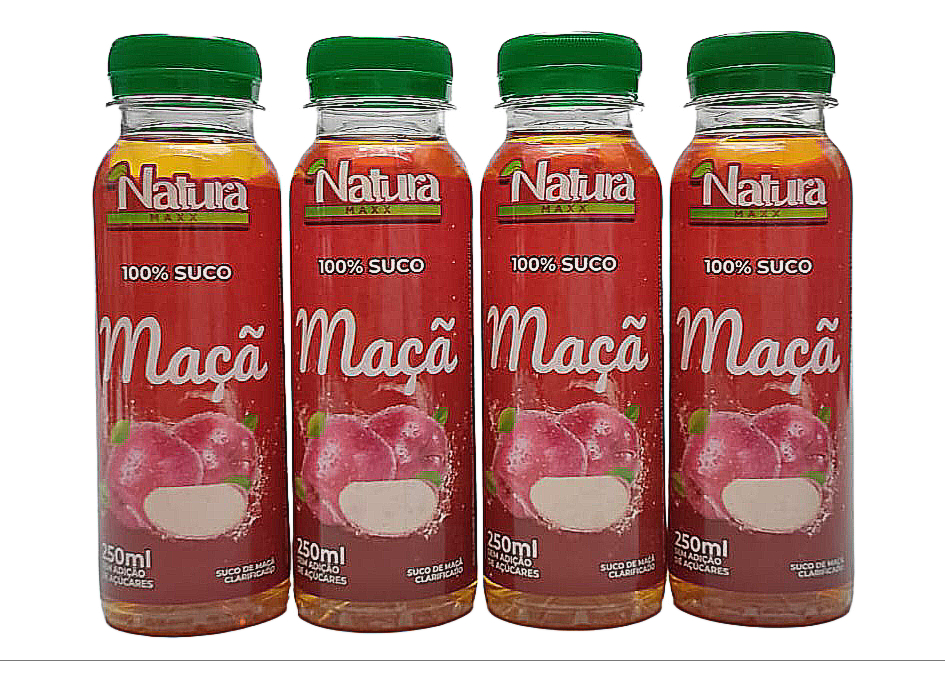 Kit 10 Unidades Suco de Maçã Natura Maxx ...